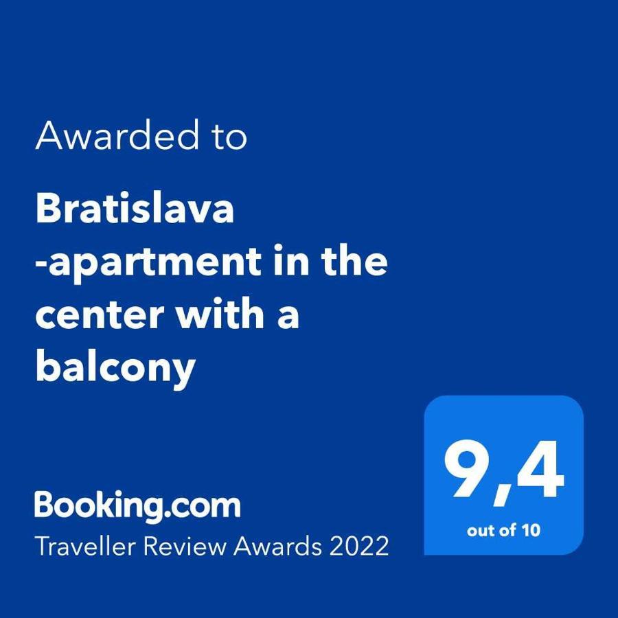 Bratislava -Apartment Near The City Center With A Balcony 外观 照片